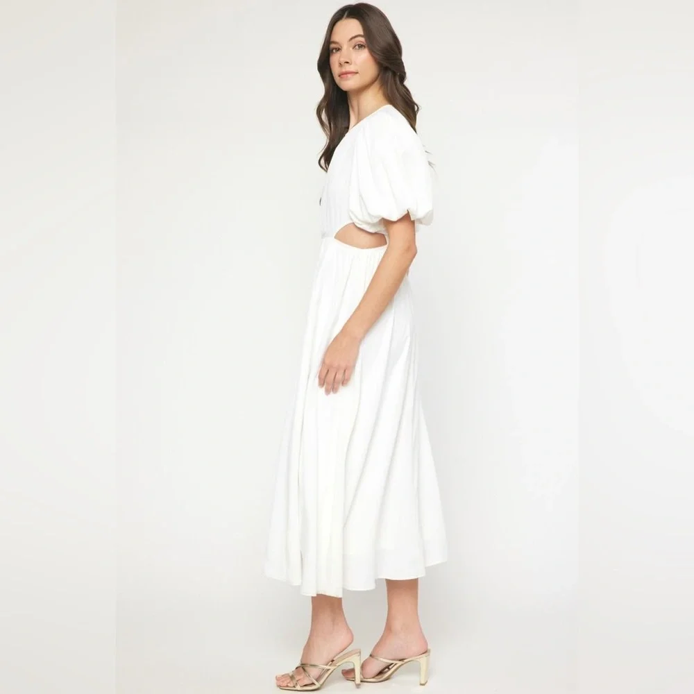 Elegant White Maxi Dress